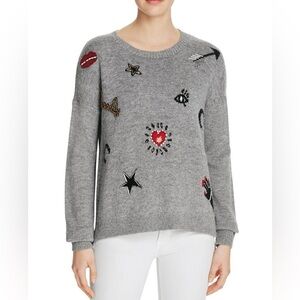 Women’s French Connection Lucky Knits Embellished Sweater Size Small